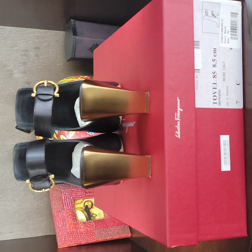 Salvatore Ferragamo Calf Booties - Picture 2 of 6